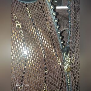 St. John Couture Bronze, Brown and Gold Jacket